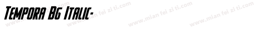 Tempora Bg Italic字体转换